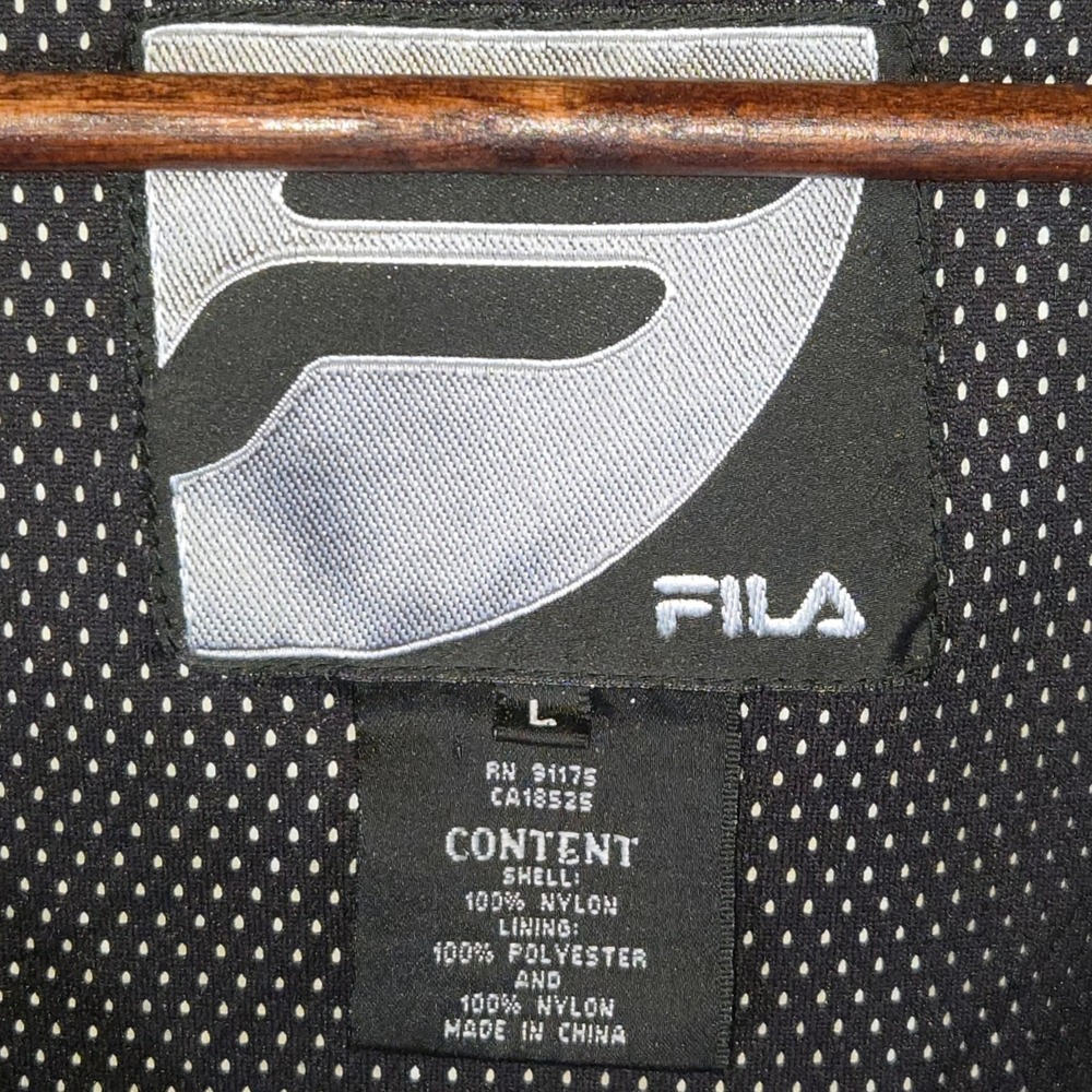 Fila Mens Grey Black Colorblock Hooded Ski Jacket Technical Snow Coat Large - Picture 2 of 7